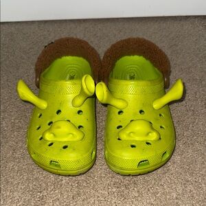 CROCS Kids Green Shrek Slippers